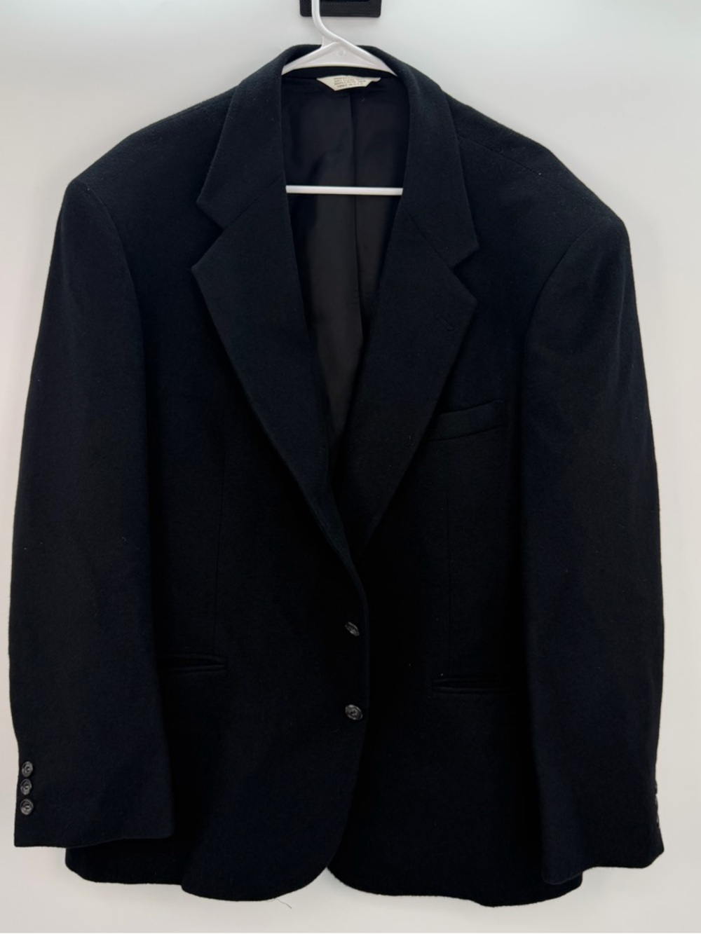 Club House Men’s Black 100% Camel Hair Blazer 46R USA Made Vintage